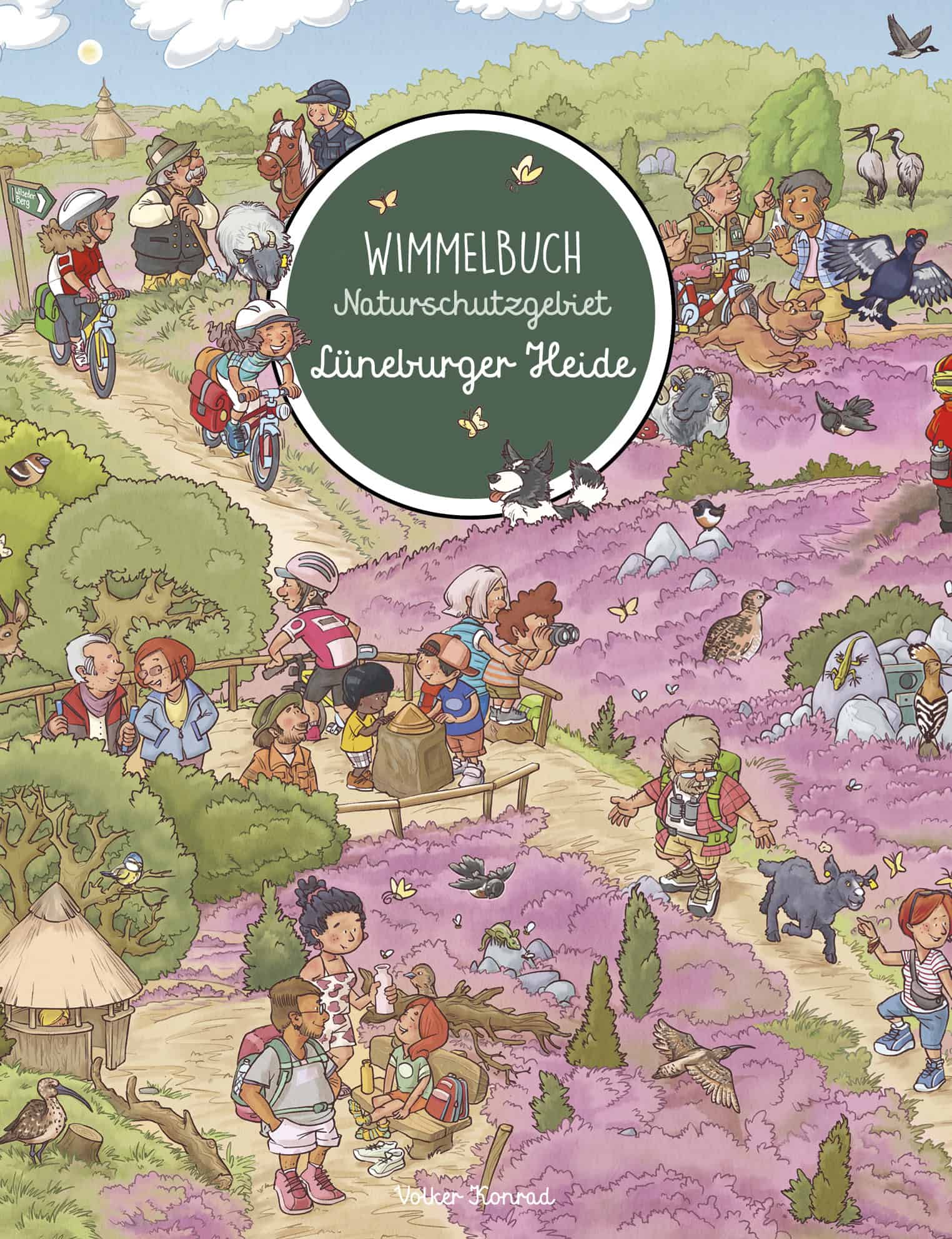 lüneburgerheide wimmelbuch cover | VNP Stiftung Naturschutzpark Lüneburger Heide
