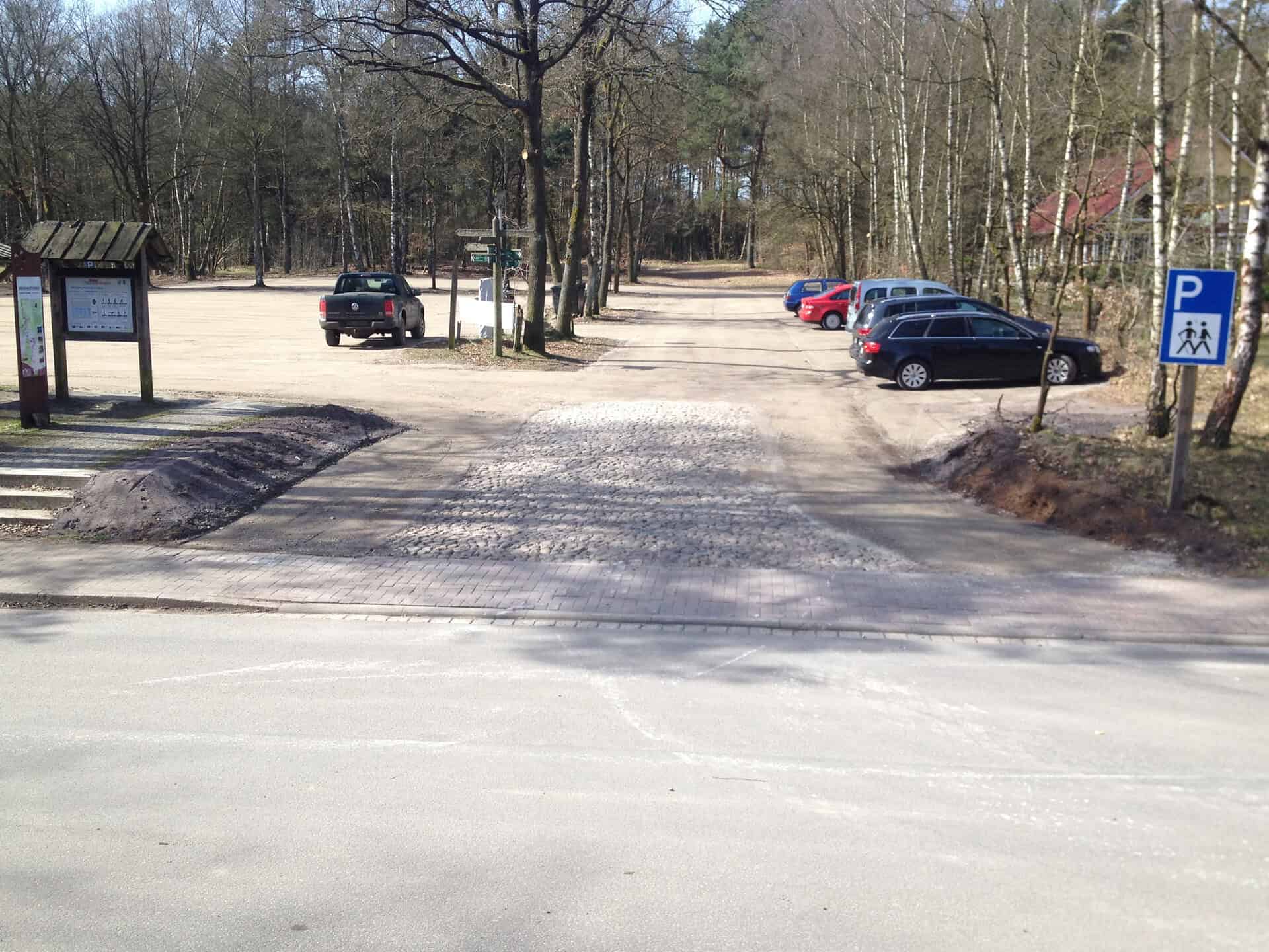 VNP-Parkplatz am Heide-Erlebniszentrum in Undeloh